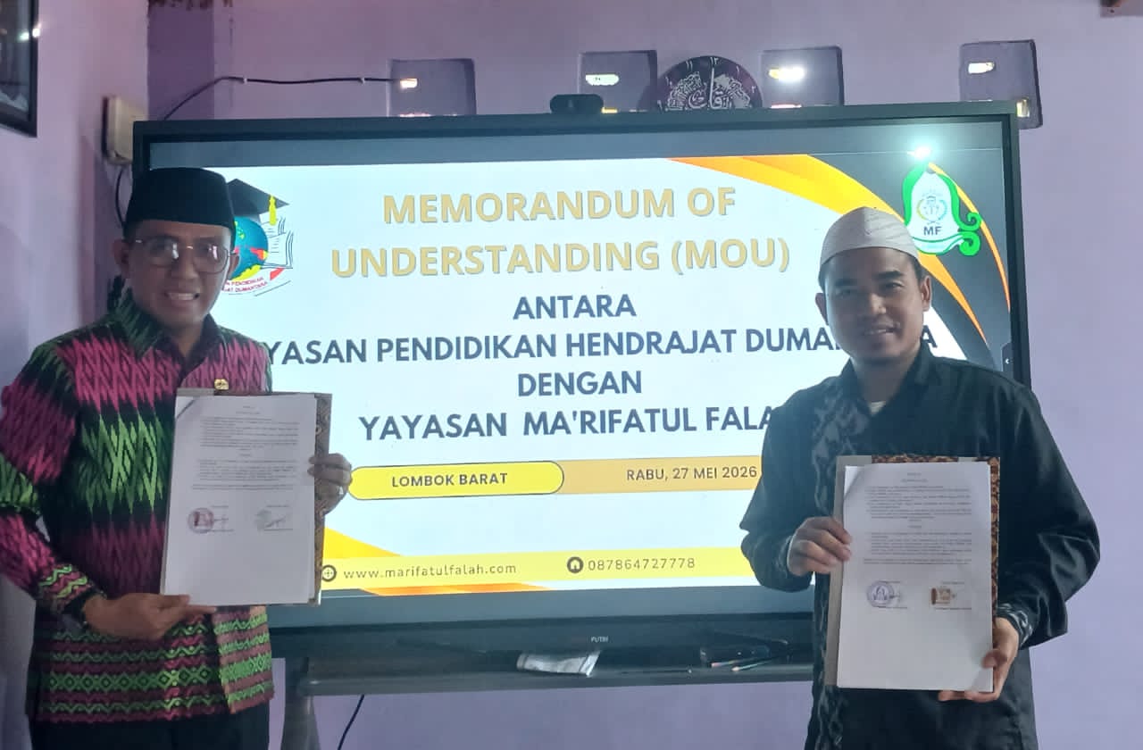 YAPENTARA Jalin Kerja Sama dengan Yayasan Pesantren Ma’rifatul Falah Lombok Barat