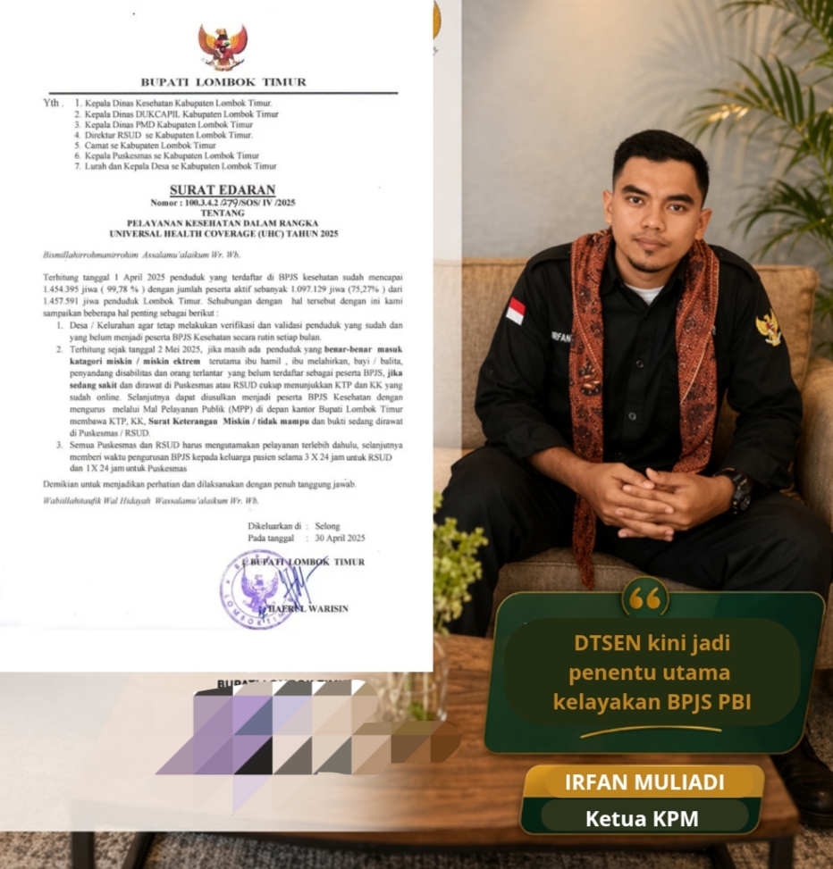 Ketua Komunitas Pelayan Masyarakat Jerowaru Imbau Warga Pahami Aturan BPJS-PBI Berdasarkan Desil