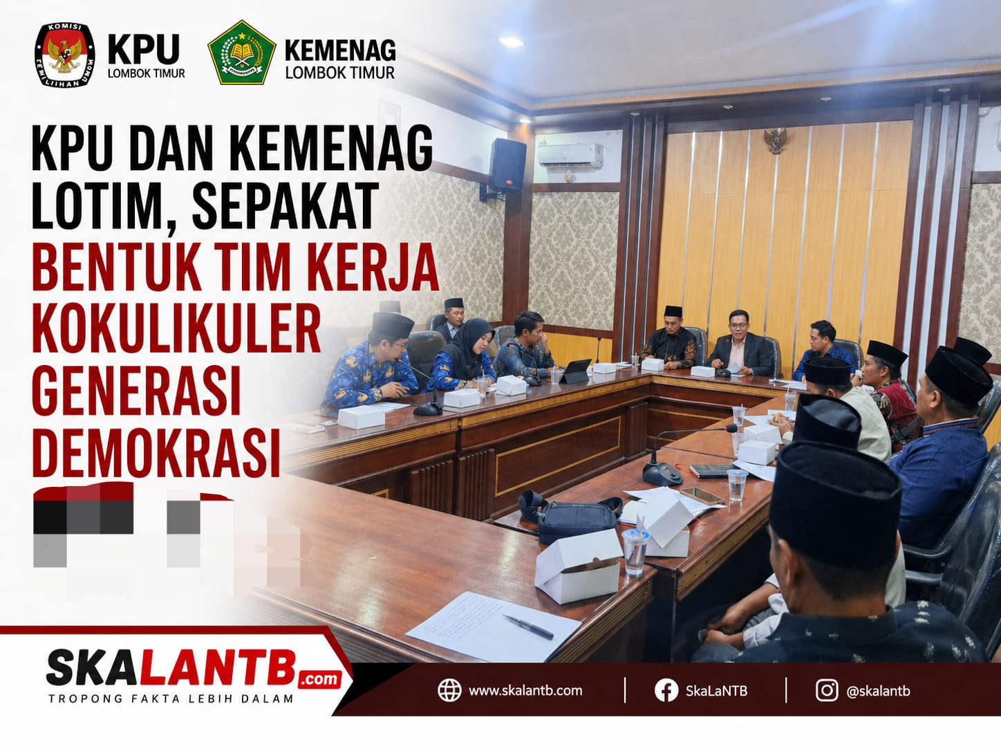 KPU dan Kemenag Lotim, sepakat bentuk Tim Kerja Kokulikuler Generasi Demokrasi