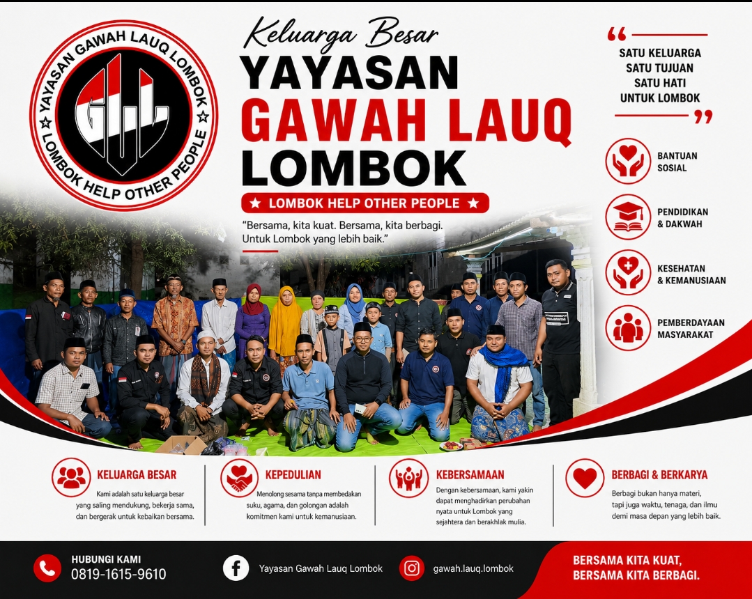 Keluarga Besar Yayasan Gawah Lauq Lombok: Bersatu dalam Kepedulian, Bergerak untuk Kemanusiaan