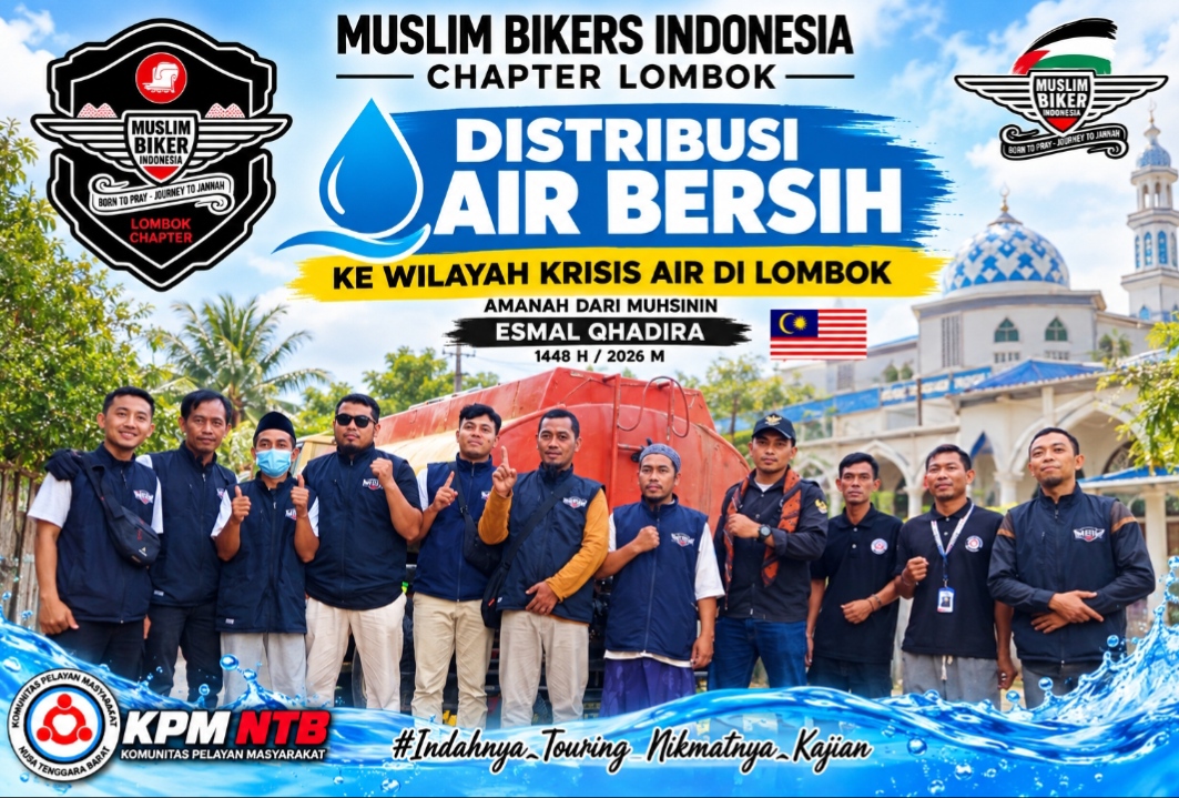 MBI Salurkan Air Bersih ke 6 Masjid Terdampak Kekeringan di Jerowaru