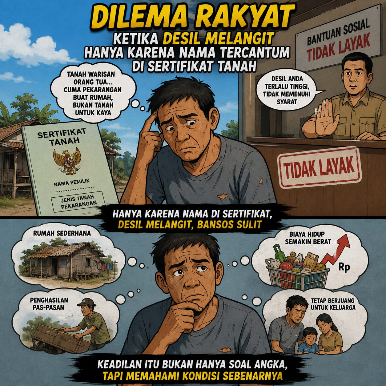 Ketika Desil Melangit Hanya Karena Nama Tercantum di Sertifikat Tanah