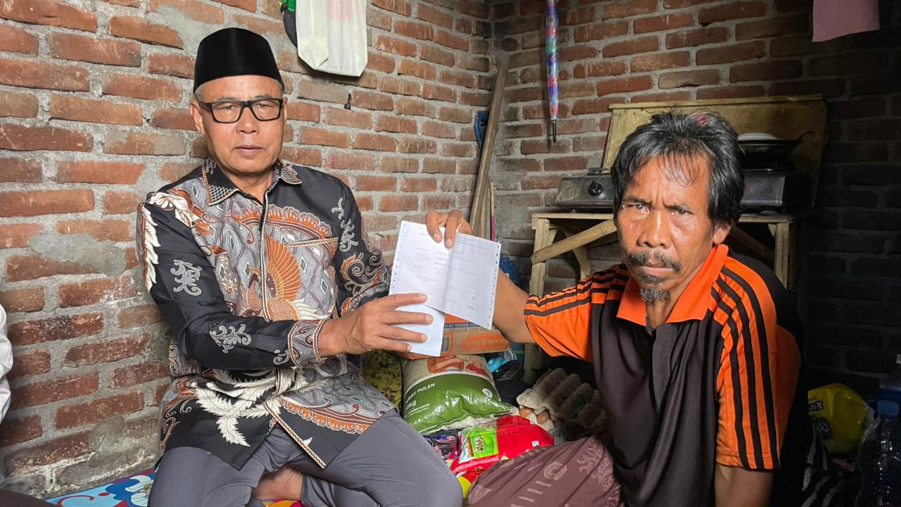 Respons Cepat Kabar Viral, BAZNAS Salurkan Bantuan bagi Warga Kurang Mampu di Desa Mamben Daya Kec.WANASABA