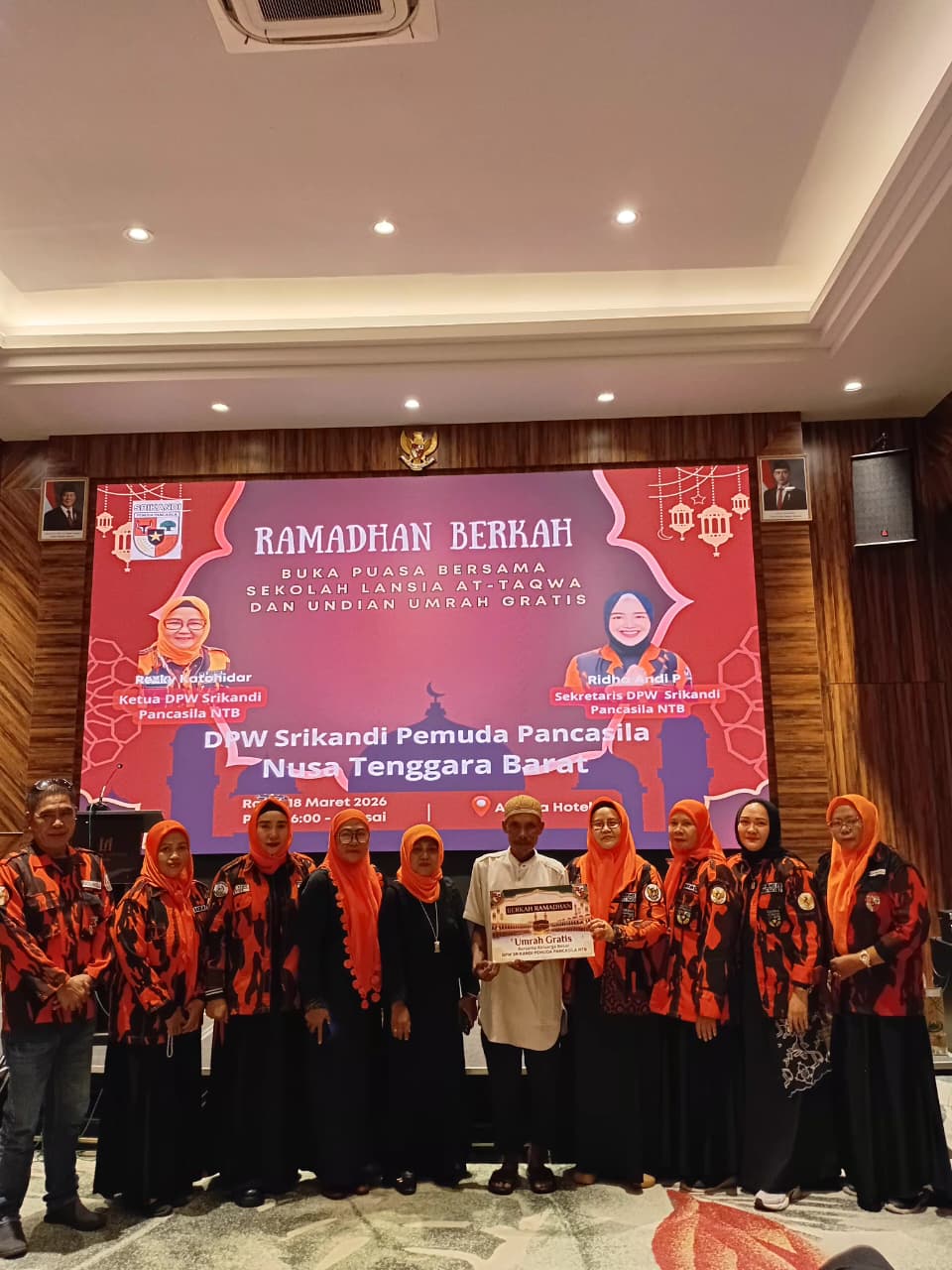 DPW Srikandi PP NTB : Bahagiakan Lansia adalah wujud nya Cinta Srikandi kepada sesama