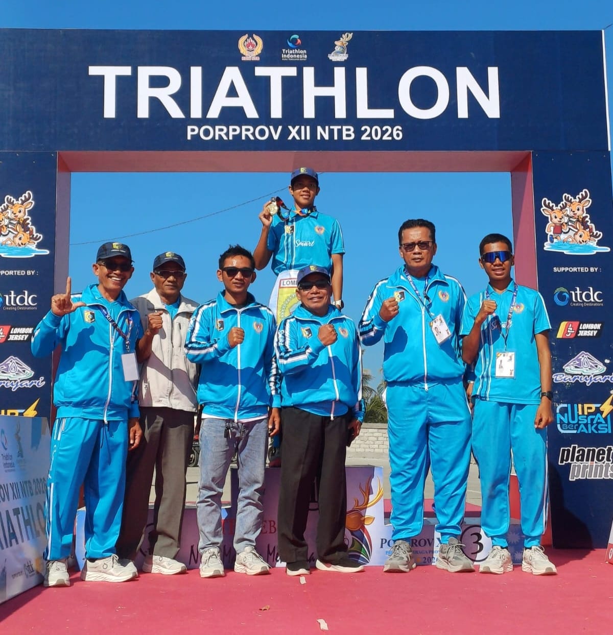 Tak Sekadar Medali: Lombok Timur Bintangi Triathlon Porprov NTB 2026 Bersama Guard Medis Terbaik