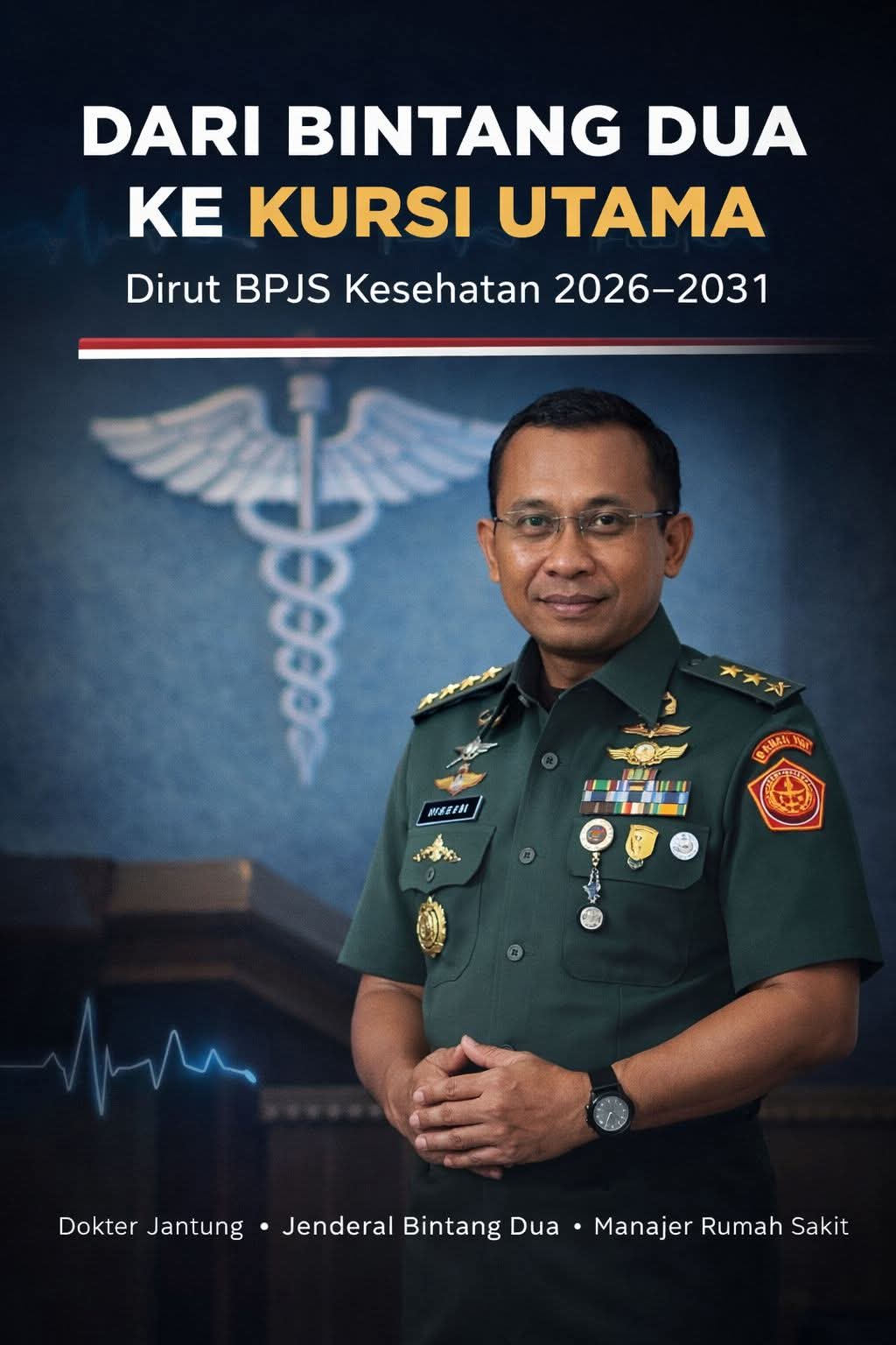 Dari Bintang Dua ke Kursi Utama: Menepis Keraguan di Balik Seragam Militer Dirut Baru BPJS Kesehatan