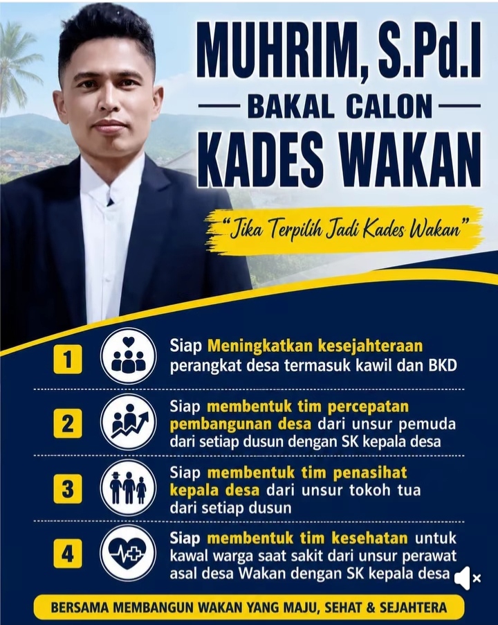 Muhrim Rajasa, Nyatakan Siap Maju sebagai Calon Kepala Desa Wakan