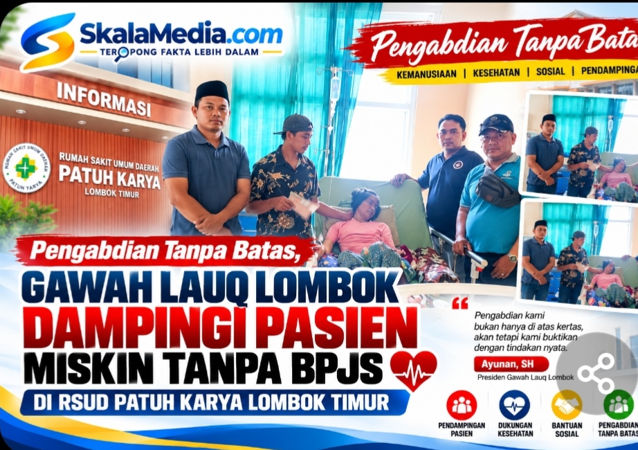 Pengabdian Tanpa Batas, Gawah Lauq Lombok Dampingi Pasien Miskin Tanpa BPJS di RSUD Patuh Karya