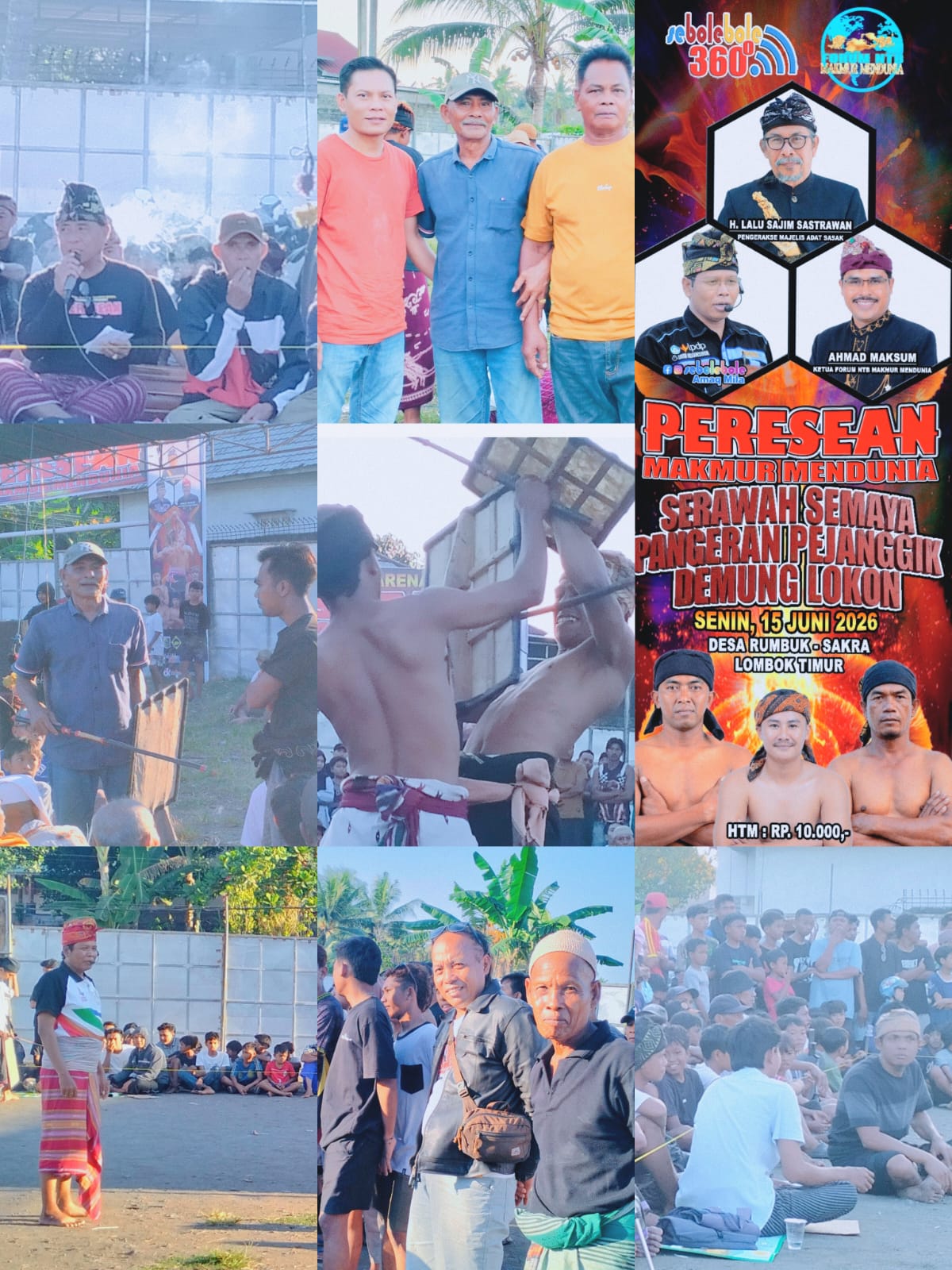 GEMURUH DI TANAH SASAK: HARI KEDUA ROAD SHOW PERESEAN RUMBUK BANJIR ANTUSIASME, SAKSI BERKUMPULNYA PARA MAESTRO DAN TOKOH LEGENDARIS
