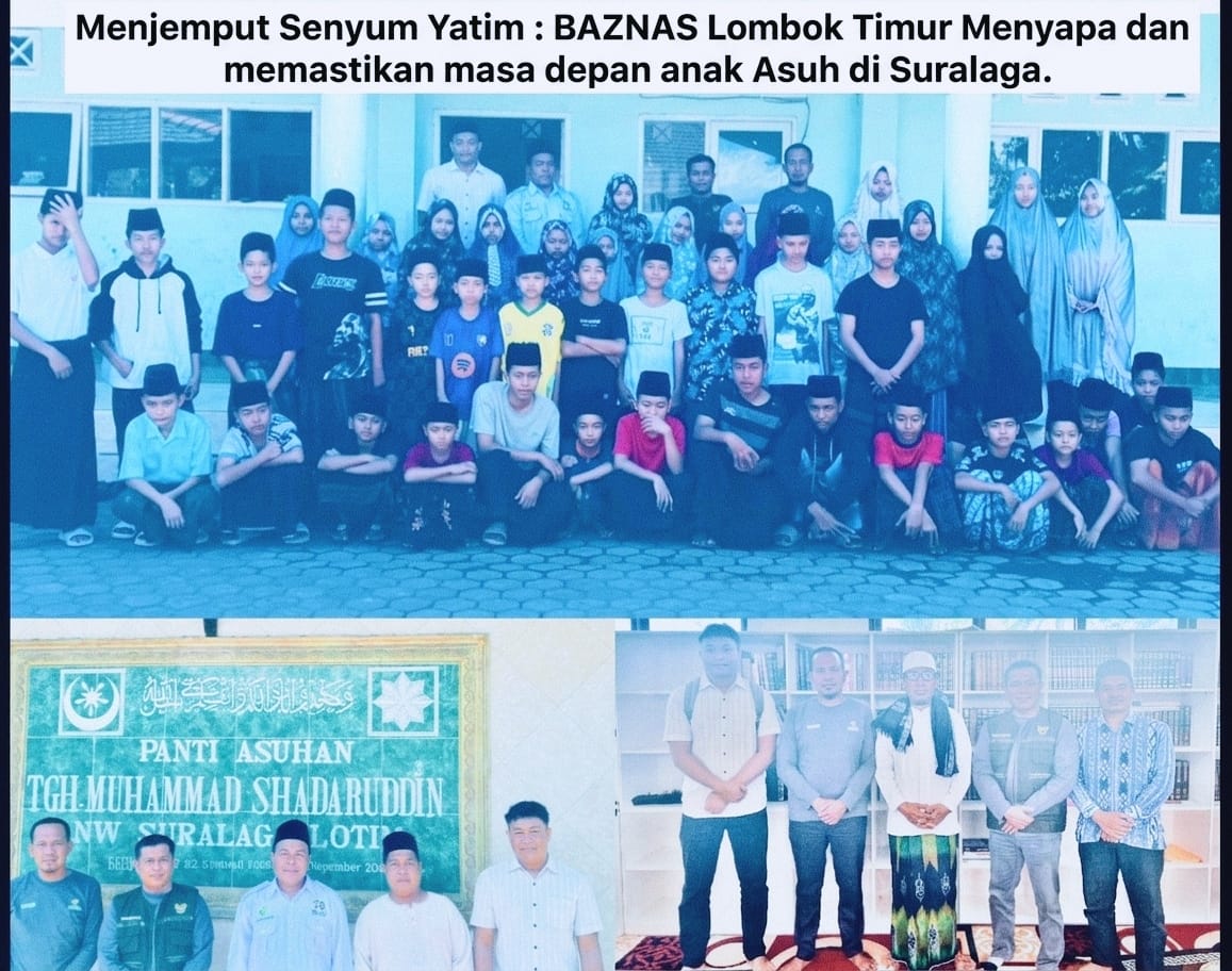 Menjemput Senyum Yatim, BAZNAS Lombok Timur Pastikan Masa Depan Anak Asuh di Suralaga