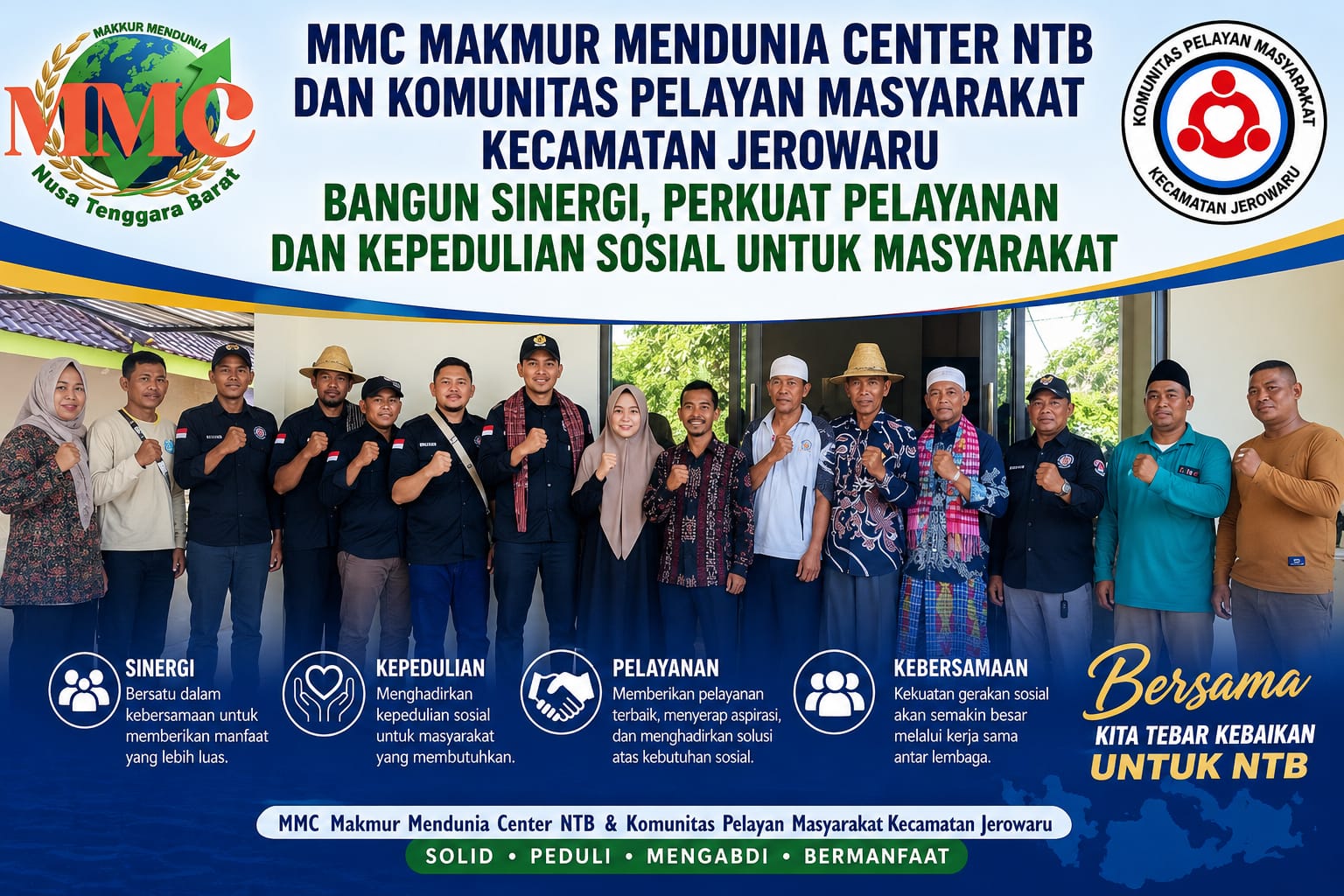 MMC Makmur Mendunia Center NTB dan Komunitas Pelayan Masyarakat Kecamatan Jerowaru Bangun Sinergi, Perkuat Pelayanan dan Kepedulian Sosial untuk Masyarakat