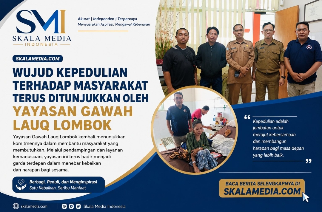 Wujud kepedulian terhadap masyarakat terus ditunjukkan oleh Yayasan Gawah Lauq Lombok