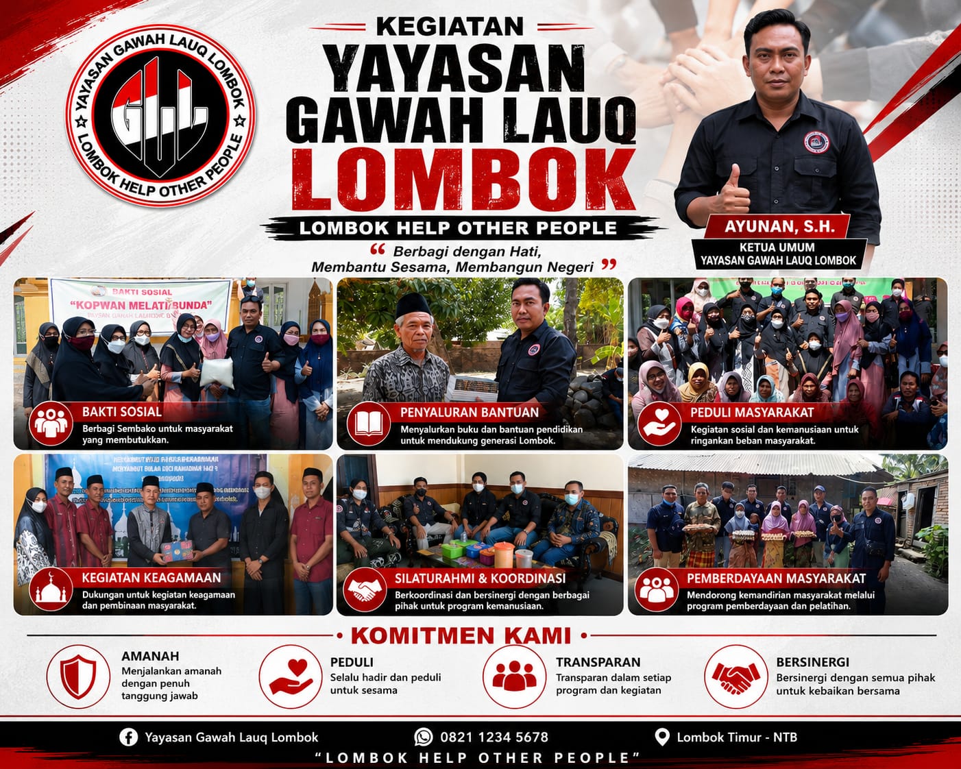 Kegiatan Gawah Lauq Lombok Terus Konsisten dalam Pengabdian kepada Masyarakat