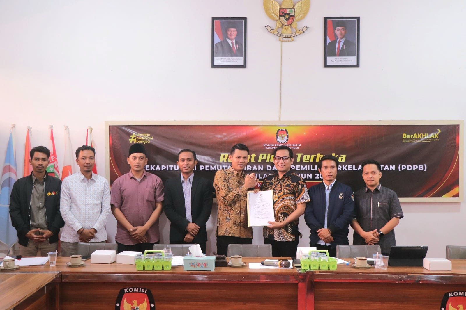 KPU Lotim Tetapkan Jumlah Pemilih Hasil PDPB Triwulan II Sebanyak 1.045.187 Jiwa