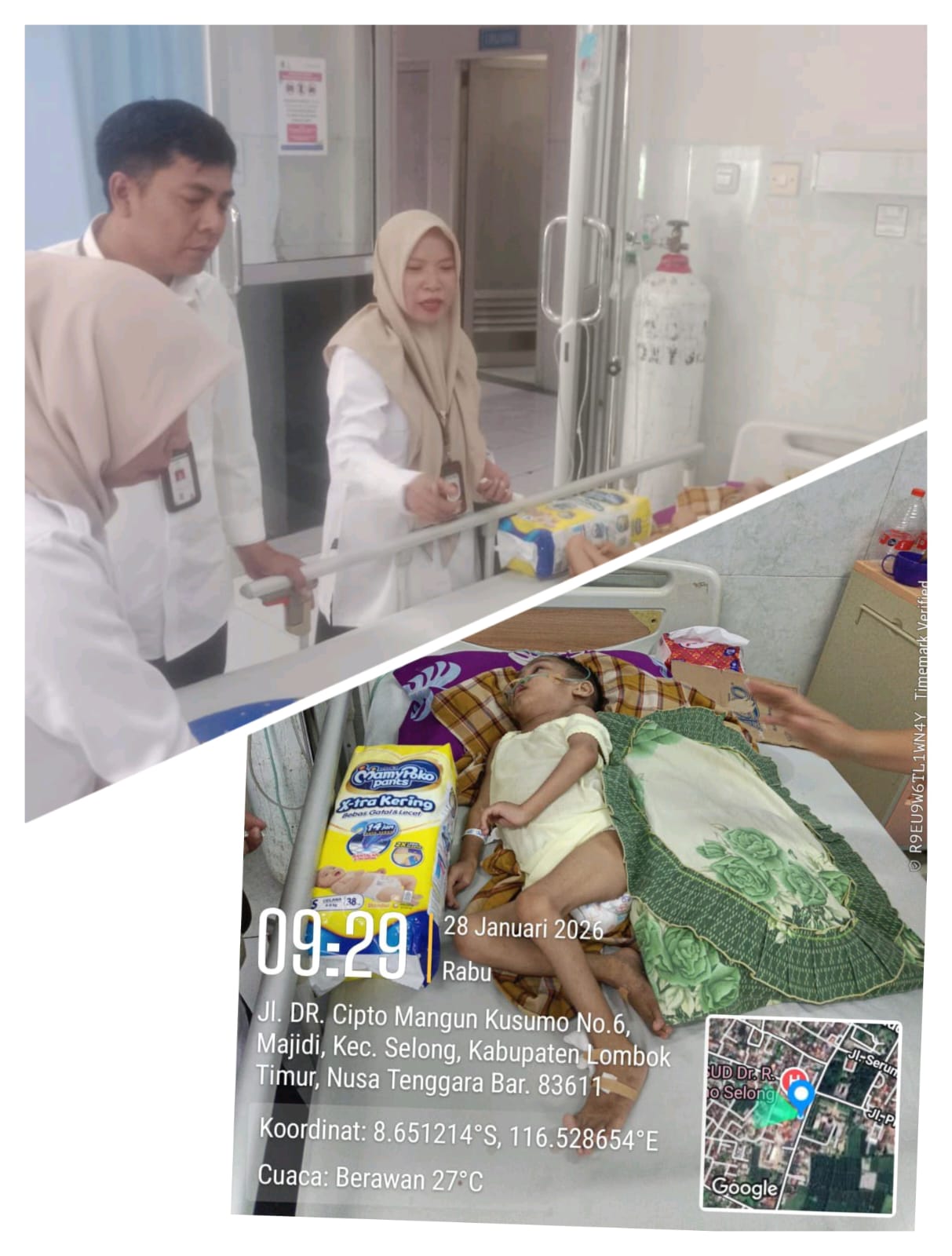 Tingkatkan Respon Sosial, Dua Sub Koordinator Dinas Sosial Laksanakan Giat Sambang ke Tempat Bije Danu Arropfah Dirawat